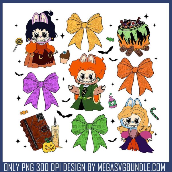 Labubu witch stuff png, pop mart labubu png, halloween kills png