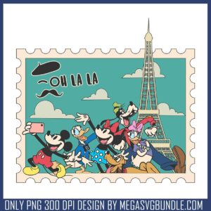 Oh la la mickey mouse paris png, paris baguette​ png, mickey friends png