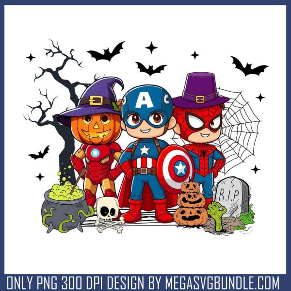 Trio avengers halloween png, the avengers​ png, spirit halloween​ png