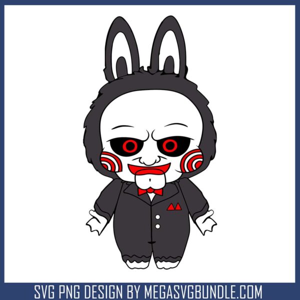 Labubu jigsaw art svg, jigsaw movie​ svg, zimomo labubu​ svg