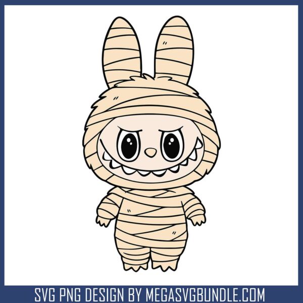 Labubu mummy svg, labubu blind box​ svg, halloween movie svg