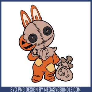 Labubu nightmare pumpkin svg, halloween costume​ svg, big labubu​ svg