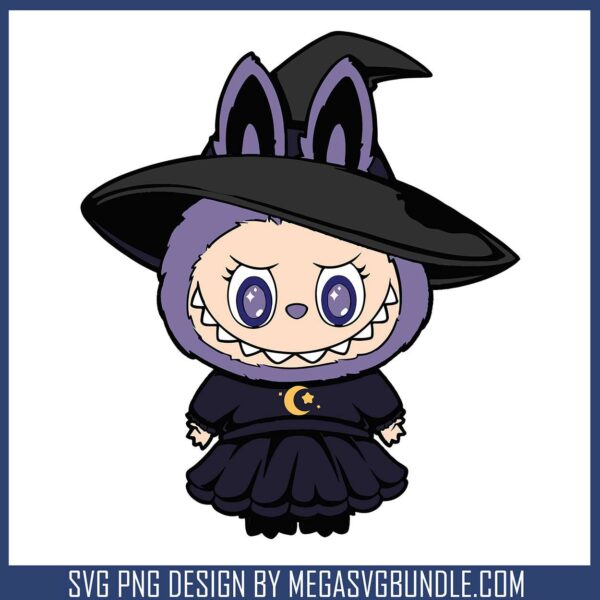 Labubu witch costume svg, labubu clothes​ svg, the witch svg