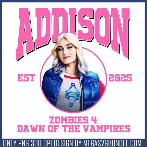 Addison zombie 4 est 2025 png, addison wells​ png, disney tour png