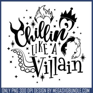 Chillin like a villain white png, descendants zombies​ png, disney villain png