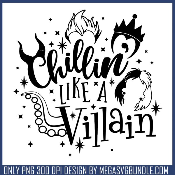 Chillin like a villain white png, descendants zombies​ png, disney villain png