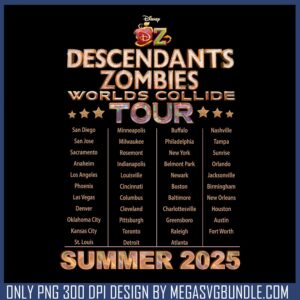 Ds tour summer 2025 png, disney descendants​ png, disney tour png
