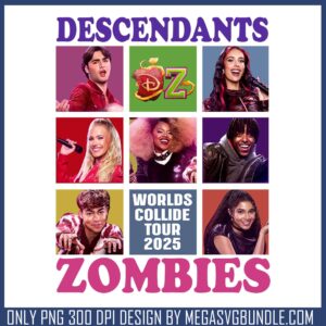 Dz group photo png, descendants zombies tour png, disney plus png