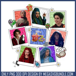 Dz members image design png, descendants movies​ png, disney plus png
