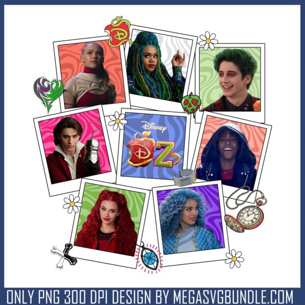 Dz members image design png, descendants movies​ png, disney plus png