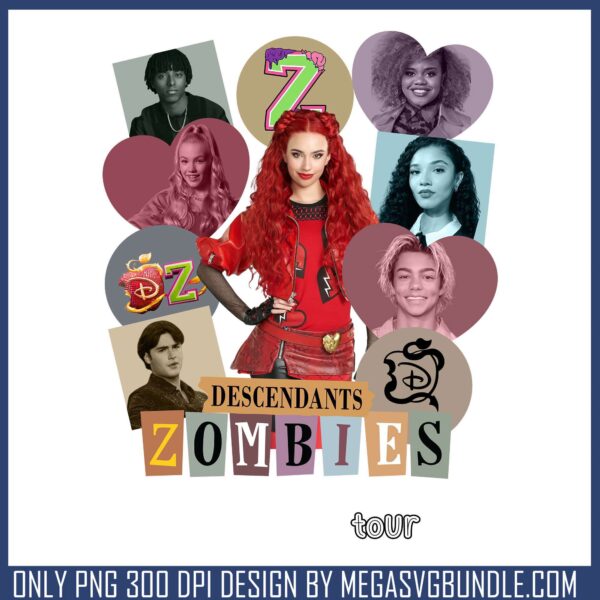 Dz members love design png, descendants movies​ png, disney tour png