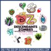 Dz world collide tour logo png, disney descendants zombies​ png, disney png
