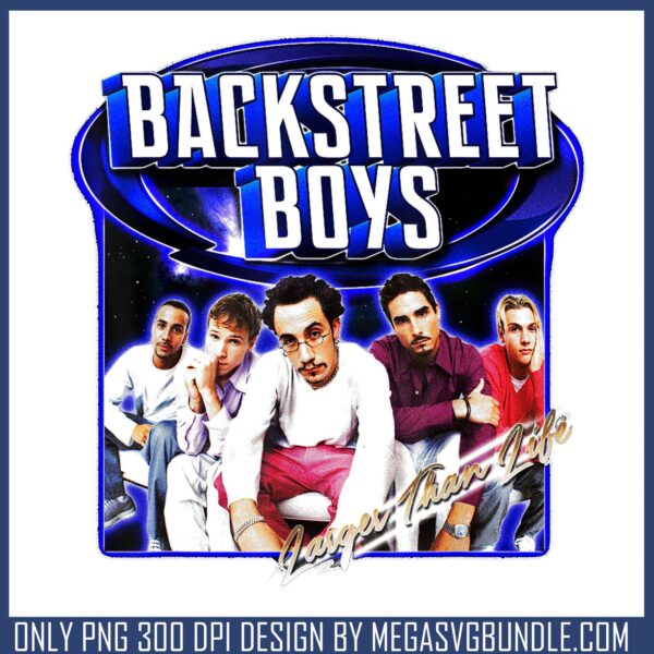 Larger than life design png, pop music song​ png, the backstreet boys png