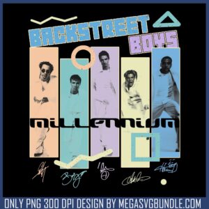 Millennium color signature png, 90s pop songs​ png, backstreet boys​ png