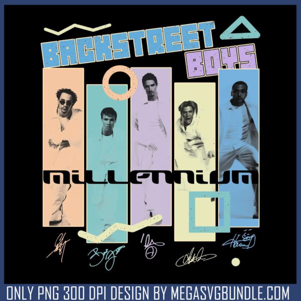 Millennium color signature png, 90s pop songs​ png, backstreet boys​ png