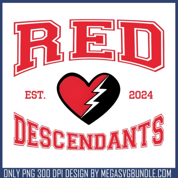 Red descendants est 2024 png, descendants and zombies tour​​ png, disney tour png