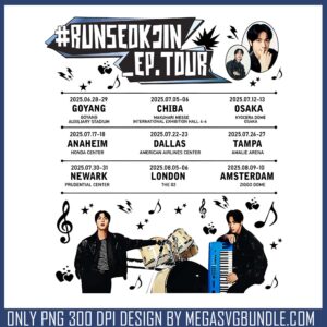 Run seokjin ep tour design png, bts​ jin png, bts albums​ png