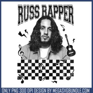 Russ rapper white design png, james russell​ png, hip hop hop hop​ png