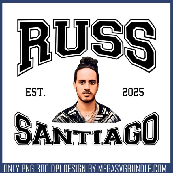 Russ santiago black and white png, russ rapper​ png, rap music​ png