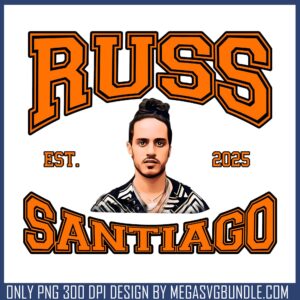 Russ santiago est 2025 png, russ rapper​ png, rap music​ png