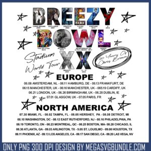 Stadium world tour black and white png, chris brown tour​ png, singer​ png