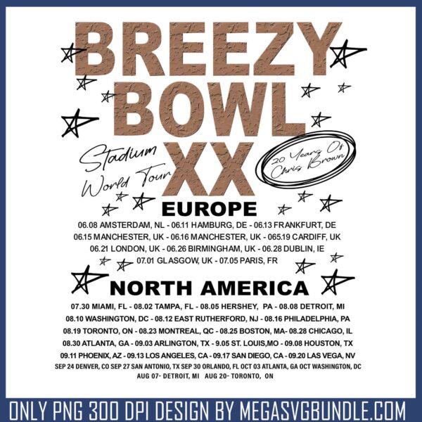 Stadium world tour chris brown png, chris brown tour​ png, r and b​ png