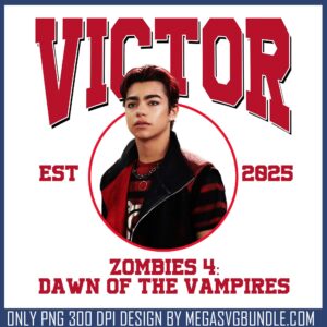 Victor zombies 4 est 2025 png, descendants disney​ png, disney plus png