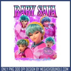 Baby saja design png, baby saja png, kpop demon hunters png