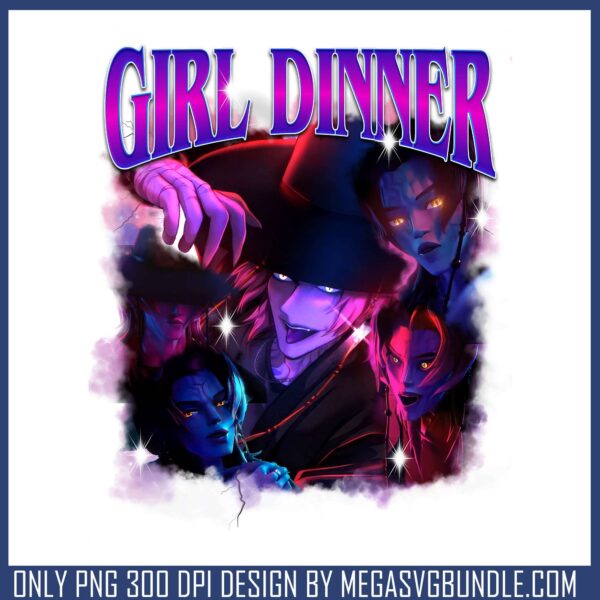 Girl dinner romance design png, romance saja png, kpop hunters png