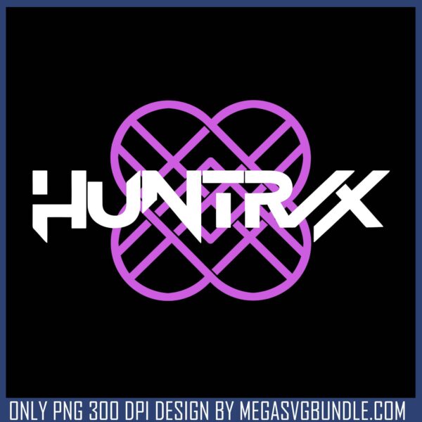 Huntrix logos band png, huntrix logo png, huntrix band png