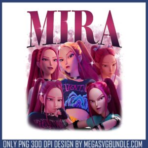 Mira lovely design png, mira huntrix png, huntrix girl png