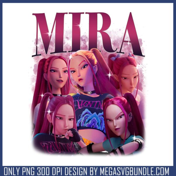 Mira lovely design png, mira huntrix png, huntrix girl png