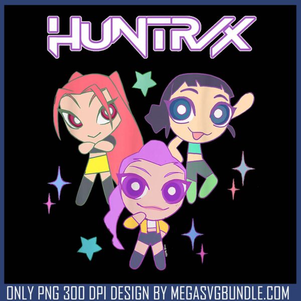 Powerpuff huntrix png, huntrix girl png, huntrix member png