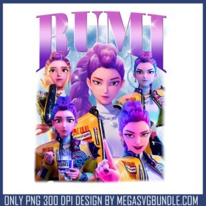 Rumi lovely design png, rumi huntrix png, huntrix girl png