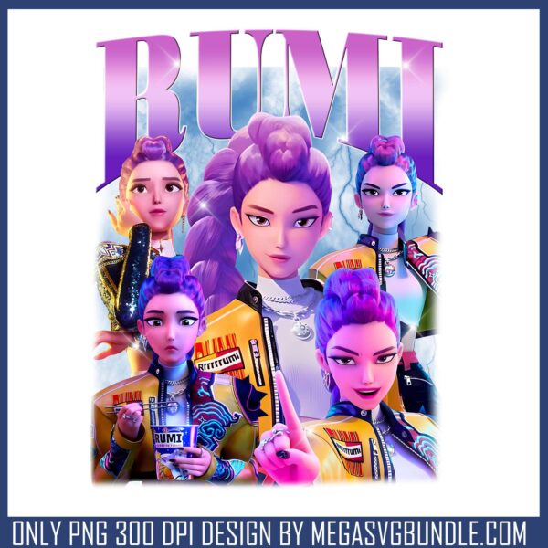 Rumi lovely design png, rumi huntrix png, huntrix girl png
