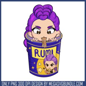 Rumi rameyon png, huntrix rameyon png, rumi huntrix png