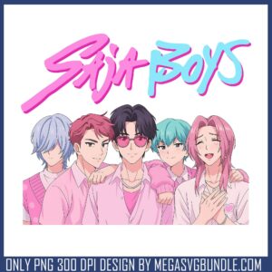 Saja boys pink theme png, saja boys band png, romance saja png