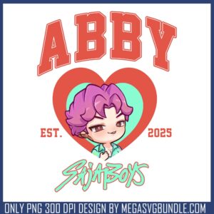 Sajaboys abby est 2025 png, abby saja png, saja boys band png