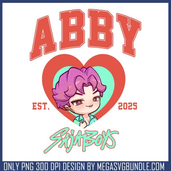 Sajaboys abby est 2025 png, abby saja png, saja boys band png