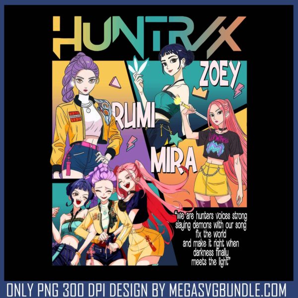 Sweet band huntrix png, huntrix girl png, huntrix logo png