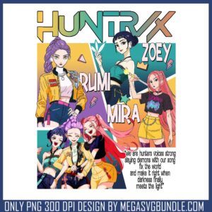 Sweet band huntrix white png, huntrix girl png, huntrix logo png
