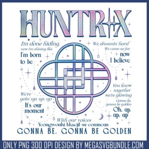 Huntix golden ep png, huntrix song png, huntrix girl png