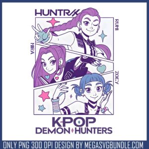 Huntrix girl white design png, huntrix member png, huntrix band png