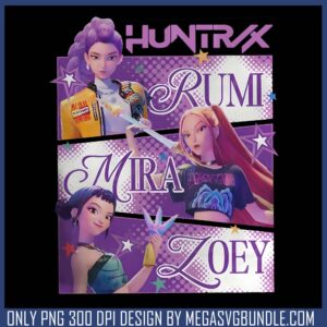 Huntrix member design png, huntrix band png, huntrix member png