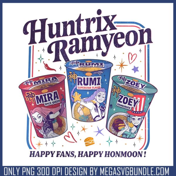Huntrix ramyeon black png, huntrix ramyeon png, huntrix band png