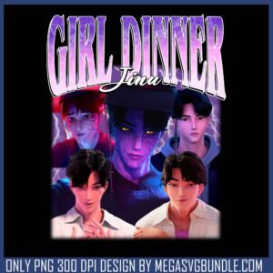 Jinu girl dinner black png, jinu saja png, saja boys band png