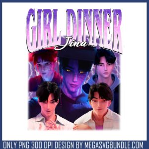 Jinu girl dinner white png, jinu saja png, saja boys band png