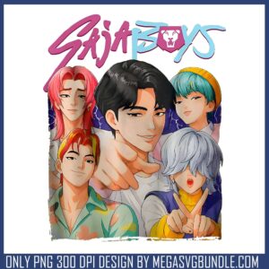 Saja boys band shirt png, saja boys band png, love saja boys png