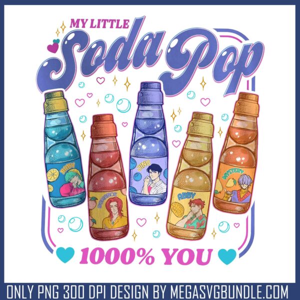 Soda pop love you png, soda pop png, kpop demon hunters png