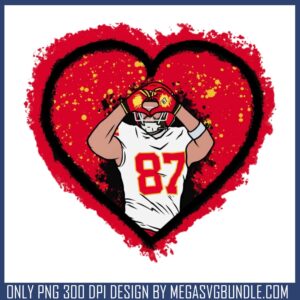 87 love shaped png, nfl football​ png, taylor swift travis kelce​ png